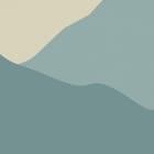 Miniatura fototapety Warstwowe pasma górskie i las fragment #1