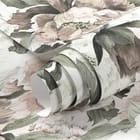 Miniatura fototapety Kwiaty piwonii z liśćmi fragment #1