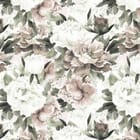 Miniatura fototapety Kwiaty piwonii z liśćmi