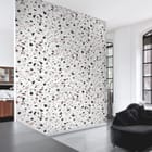 Miniatura fototapety Kolorowe lastryko na białym tle we wnętrzu salonu