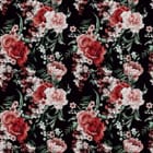 Miniatura fototapety Róże i Piwonie na Ciemnym Tle