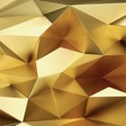 Miniatura fototapety Geometryczne złote kształty