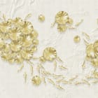 Miniatura fototapety Złote kwiaty na jasnym tle