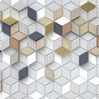 Miniatura fototapety Geometryczny wzór z sześcianów