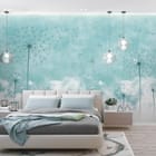 Miniatura fototapety Dmuchawce na tle chmur we wnętrzu sypialni