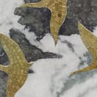 Miniatura fototapety Złote ptaki na marmurze fragment #1