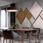 Miniatura fototapety Geometryczne kształty na szaro we wnętrzu kuchni