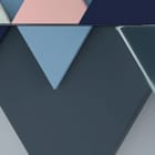 Miniatura fototapety Geometryczne trójkąty i kule fragment #1