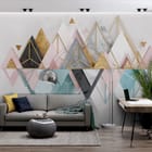 Miniatura fototapety Geometryczne Góry z Marmurem we wnętrzu biura