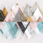 Miniatura fototapety Geometryczne Góry z Marmurem