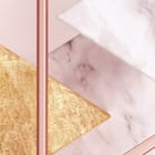 Miniatura fototapety Geometryczne Trójkąty Pastelowe fragment #1