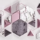 Miniatura fototapety Geometryczne kształty na jasnym tle