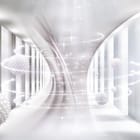 Miniatura fototapety Biały futurystyczny korytarz