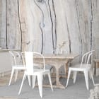 Miniatura fototapety Zbliżenie Desek z Fakturą Drewna we wnętrzu kuchni