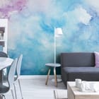 Miniatura fototapety Abstrakcyjne Plamy Akwarelowe we wnętrzu salonu