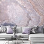 Miniatura fototapety Marmurowe warstwy geologiczne we wnętrzu salonu