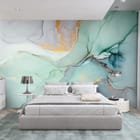 Miniatura fototapety Abstrakcyjne Formy i Kolory we wnętrzu sypialni