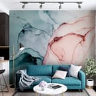 Miniatura fototapety Abstrakcyjne Plamy Kolorów we wnętrzu salonu