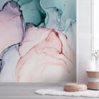 Miniatura fototapety Kolorowe Plamy w Stonowanej Palecie we wnętrzu przedpokoju