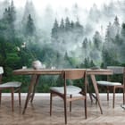 Miniatura fototapety Mglisty las iglasty we wnętrzu kuchni