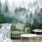Miniatura fototapety Mglisty las iglasty we wnętrzu salonu