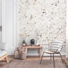 Miniatura fototapety Terazzo z kolorowymi kamieniami we wnętrzu salonu