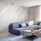 Miniatura fototapety Jasne Smugi Marmuru we wnętrzu salonu