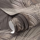 Miniatura fototapety Liście palmowe na ciemnym tle fragment #1