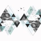 Miniatura fototapety Geometryczne wzory z trójkątów