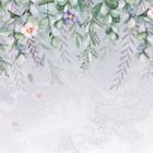 Miniatura fototapety Kwiatowe gałęzie na jasnym tle