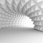 Miniatura fototapety Geometryczny tunel 3D
