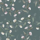 Miniatura fototapety Kwiatowy wzór na ciemnym tle