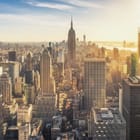 Miniatura fototapety Panorama miasta z wieżowcami