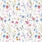 Miniatura fototapety Kolorowe kwiaty na białym tle