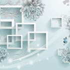 Miniatura fototapety Geometryczne ramki i kwiaty