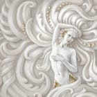 Miniatura fototapety Kobieta wśród falistych wzorów