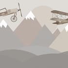 Miniatura fototapety Stare samoloty nad górami