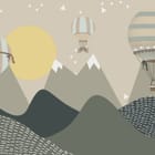 Miniatura fototapety Balony nad górami dla dzieci