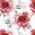 Miniatura fototapety Czerwone róże na białym tle