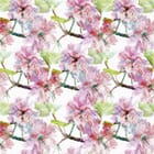 Miniatura fototapety Pastelowe kwiaty i zielone liście