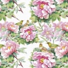 Miniatura fototapety Różowe piwonie z zielonymi liśćmi