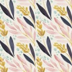 Miniatura fototapety Liście i Gałązki na Jasnym Tle