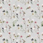 Miniatura fototapety Gałązki i Kwiaty na Szarym Tle