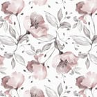 Miniatura fototapety Kwiaty i Liście na Białym Tle