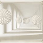 Miniatura fototapety Geometryczne kule w tunelu