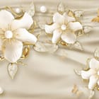 Miniatura fototapety Eleganckie kwiaty z kryształkami