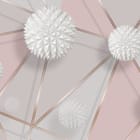 Miniatura fototapety Białe kuliste struktury 3D