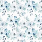 Miniatura fototapety Niebieskie Kwiaty na Białym Tle