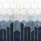 Miniatura fototapety Geometryczny wzór z heksagonami