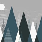 Miniatura fototapety Geometryczne kształty gór